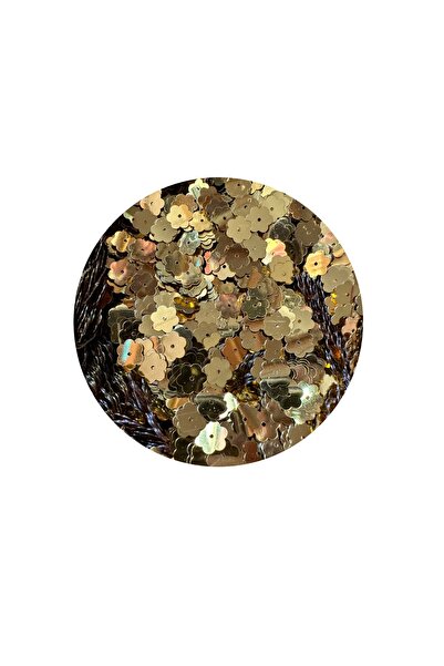 e tuhafiye 50 de grame de fulgi de flori aurii galbeni