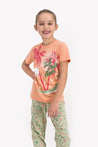 U.S. Polo Assn. Children's Orange Pajama Set