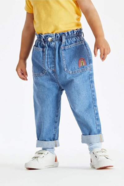 Pink Hippo Kids Devojka - Rainbow Vezena Mom farmerke farmerke