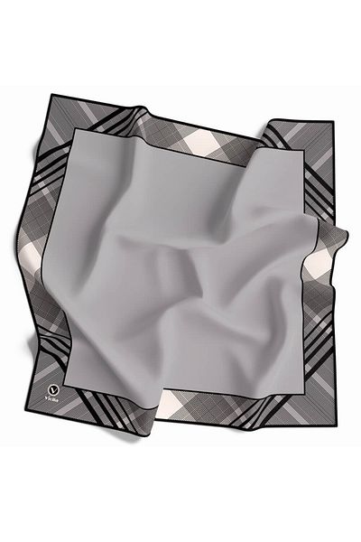 VİOLLA Κασκόλ Soft Twill (ΔΕΝ ΠΕΡΙΕΧΕΙ ΜΕΤΑΞΙΟ) Ασημί-5