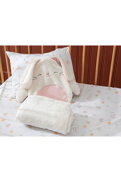 English Home Ecru Rabbit Baby Blanket - 80x110 cm