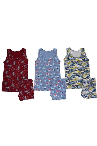 Poli Underwear Boy's 3-Piece Boxer Briefs Athlete Set
