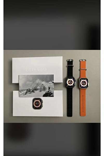 TECHNO SHOP Akıllı Saat Gsultra8 49mm Ios Android Uyumlu 2.02 Ekran Çift Kord...