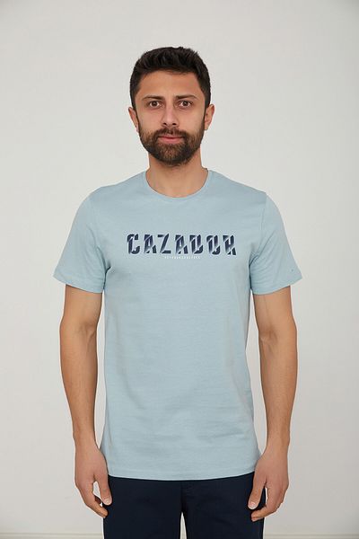 Cazador Tricou pentru bărbați cu imprimeu cu gât crew Jazz 4090
