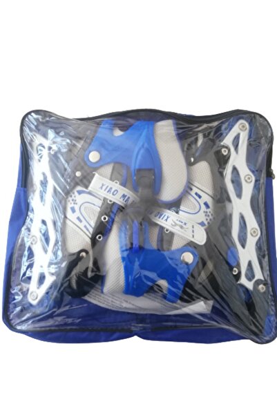 Asya Blue 4 Wheel Lighted Skate Blue L 39-42 4 Single Row