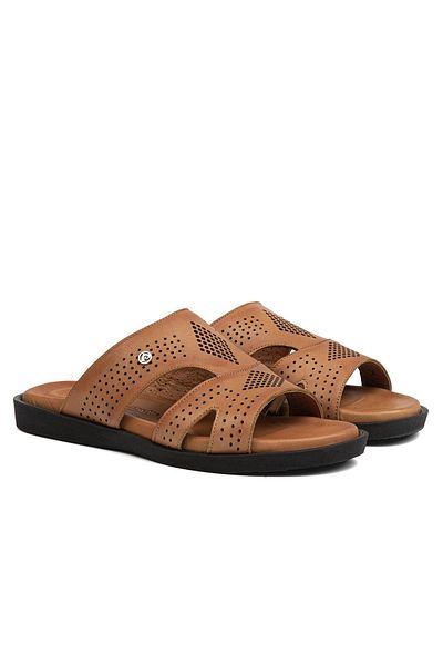 Pierre Cardin ® |   PC-7129 - 2162 Tan - Ανδρικές παντόφλες