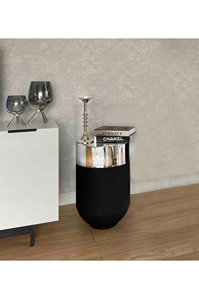 evdeniste Dekoratif Büyük Gümüş Masa, Darbuka Masa 60 Cm