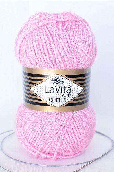 LaVita Yarn Ață de tricotat manual Chells Taka (2692-roz)