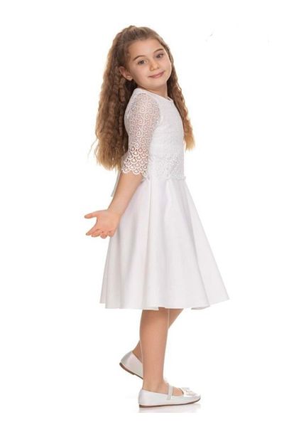 GÜLÜCÜK Kids 894 Girl's Laced Dress - Cream - St00661-cream-8 Years