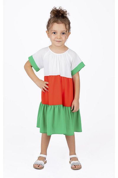 best kids Girl's Colorblocked Multicolored Dress