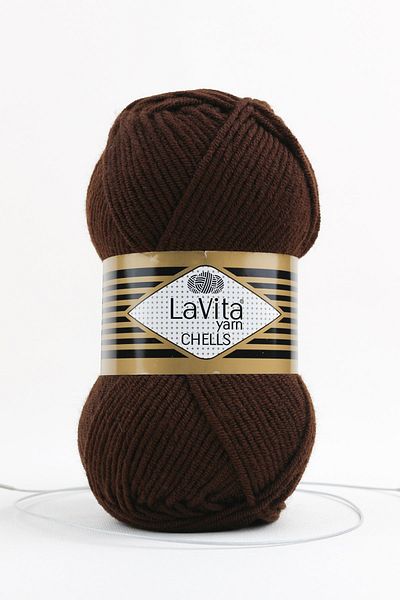 LaVita Yarn Прежда за ръчно плетене Chells Taka Yarn (9683-кафява)