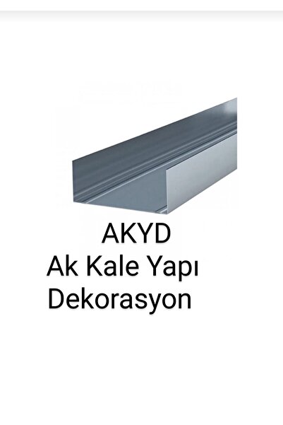 AKYD AK KALE YAPI DEKORASYON Alçıpan Duvar U Profili Du 050. 6 Adet Boy 3 Metre