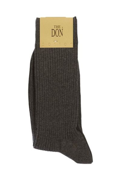 TheDon Ανδρικές κάλτσες Don Thick Ribbed Cotton Anthracite