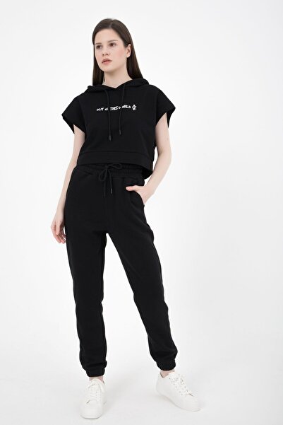 defys Παντελόνι φόρμας - Μαύρο - Regular