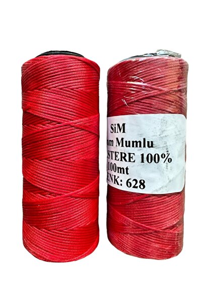 ÜMİT DERİCİLİK Deri Hobi Mumlu Ip 0,6 Mm Kalınlığında 100 Metre