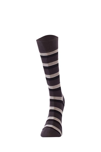TheDon Ανδρικές κάλτσες Don Striped Bamboo K007b Anthracite