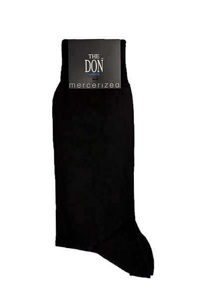 TheDon Мъжки чорапи Don London Mercerized, черни