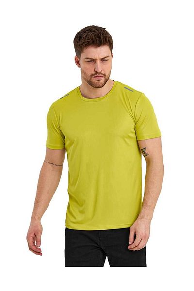 Adams Tricou sport pentru bărbați cu mânecă scurtă, imprimeu reflectorizant pe umăr