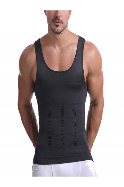 MİSTİRİK Torenova Men's Regional Firming and Slimming Corset Undershirt Black Color