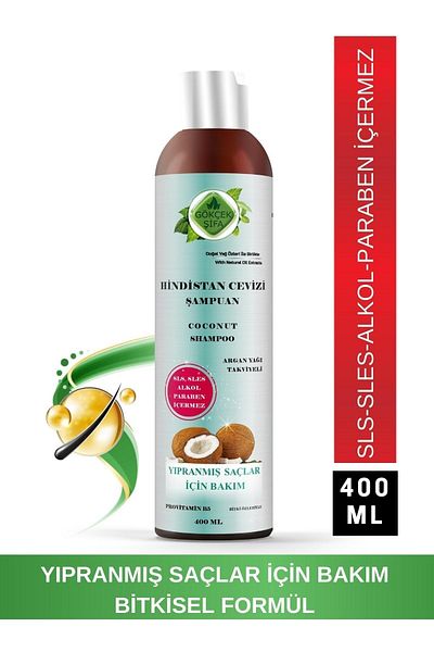 Gökçek Şifa 400ml Coconut Shampoo - For Damaged Hair