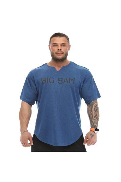 Big Sam Oversize Bodybuilding Rag Top T-shirt 3332