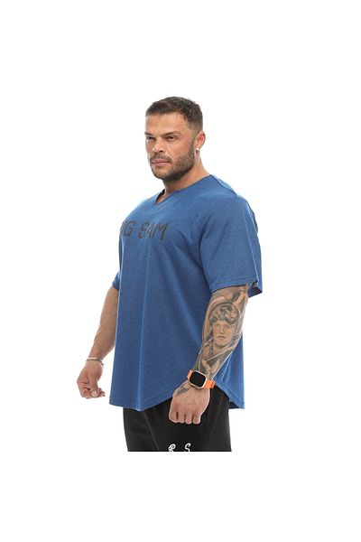 Big Sam Oversize Bodybuilding Rag Top T-shirt 3332