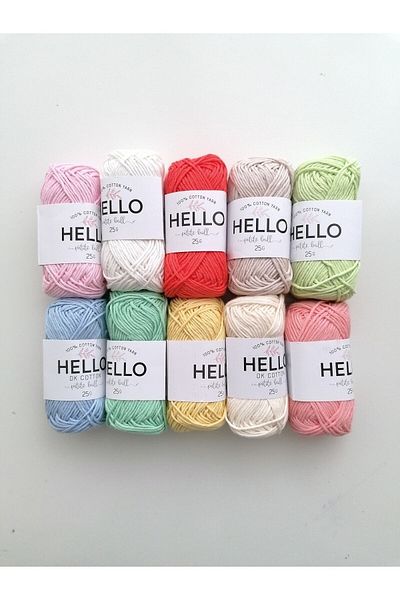 Hello خيط ناعم 10 قطع (فتحة، أميجورومي) سلسلة 1 25 جرام
