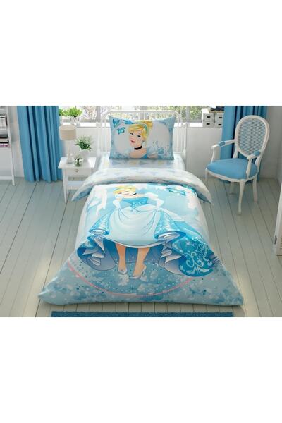 Taç Lisanslı Disney Cindrella Forever Tek Kişilik Nevresim Takımı Emh