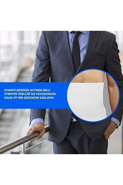 MİSTİRİK Ανδρικός κορσές μπόξερ Danni Regional Firming and Shaping Λευκό Χρώμα