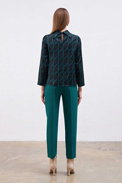 Gusto Μπλούζα με γυριστό γιακά με λογότυπο G - πράσινο