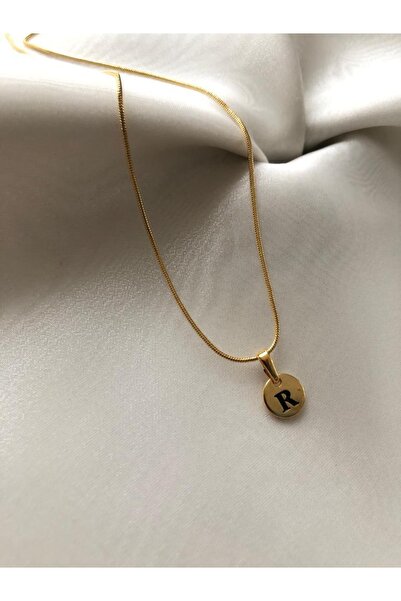 takıcım design Winel R Harf Gold Kolye