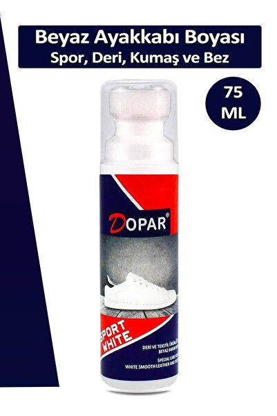 Dopar Ayakkabı Kırışıklık Önleyici Koruyucu M + Beyaz Spor Kumaş Ayakkabı Boyası + Bağcık 3'lü Bakım Seti