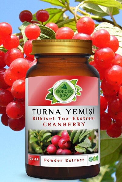 Gökçek Şifa Turna Yemişi (cran Berry) Toz Ekstresi 100 Gr. Cam Kavanoz