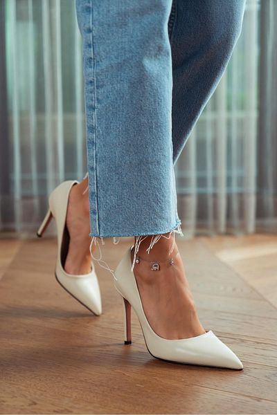 NİŞANTAŞI SHOES Vanessa Beige Matte Pointed Toe Damen Stiletto