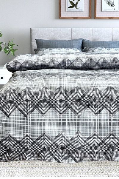 Alla Turca Σετ Παπλωματοθήκη Single Ranforce με Flat Sheet Diamond Grey
