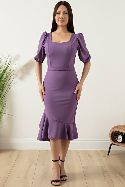 PULLIMM Коротке плаття з воланами на рукавах і спідниці 13422