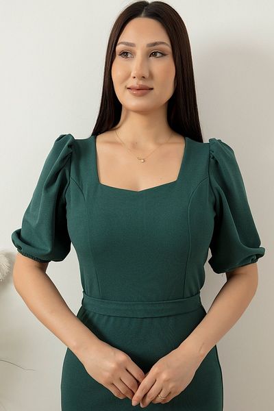 PULLIMM Rochie scurtă cu mâneci pepene verde 13422