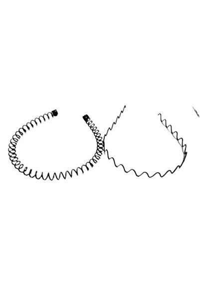 DZC KUZENLER AVM 2 Adet Zikzak Kıvrımlı Dönerli Metal Tel Taç Toka Kadın Erke...