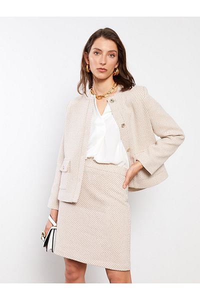 LC Waikiki Fustă de damă cu model cu fermoar in talie