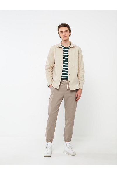 LC Waikiki Ανδρικό παντελόνι Jogger Gabardine Slim Fit