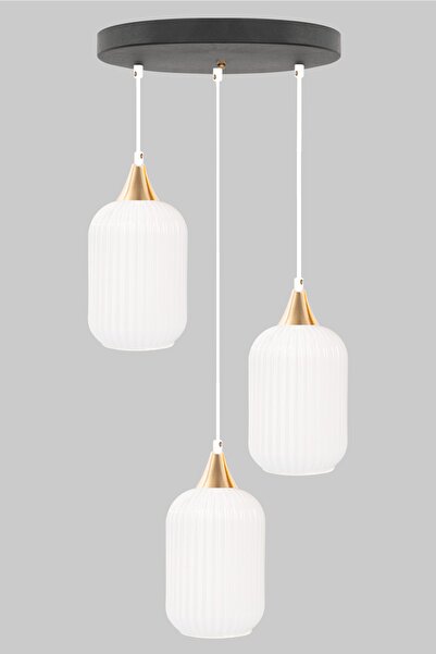 MINIMAL ETICARET VE BILGI TEKNOLOJILERI Lotus Ice White Plafonyer Cam Avize