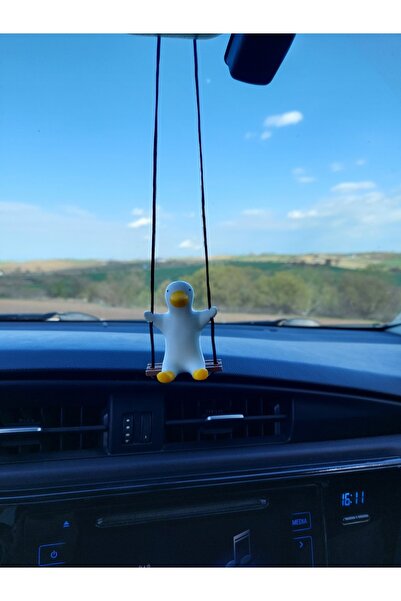 Rex Aksesuar Swinging Duck Rearview Mirror Ornament New Trend Vehicle Mirror Ornament Auto Accessory Car Ornament
