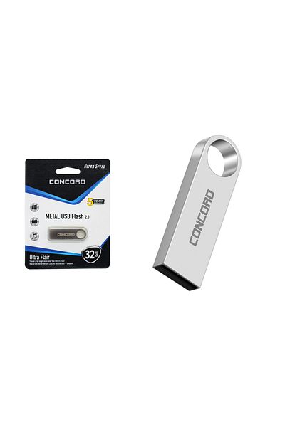 Concord حافظة معدنية بسعة 32 جيجابايت C-u32 وذاكرة فلاش USB