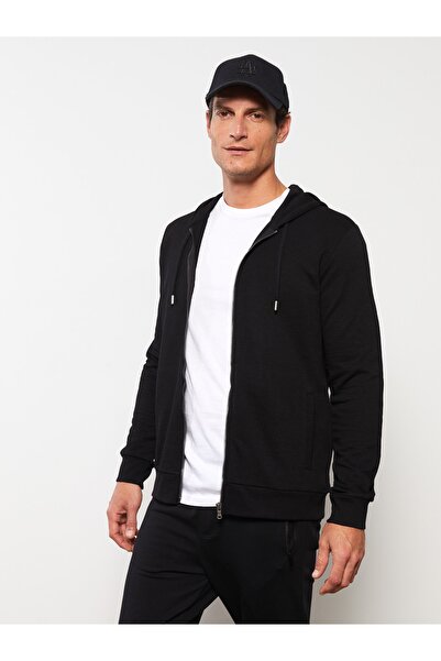 LC Waikiki Kapüşonlu Uzun Kollu Erkek Spor Hırka