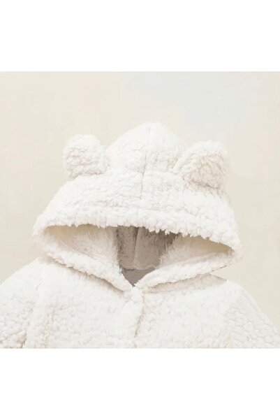 Bubito Winter Sweet Hooded Baby Plush Welsoft Jumpsuit