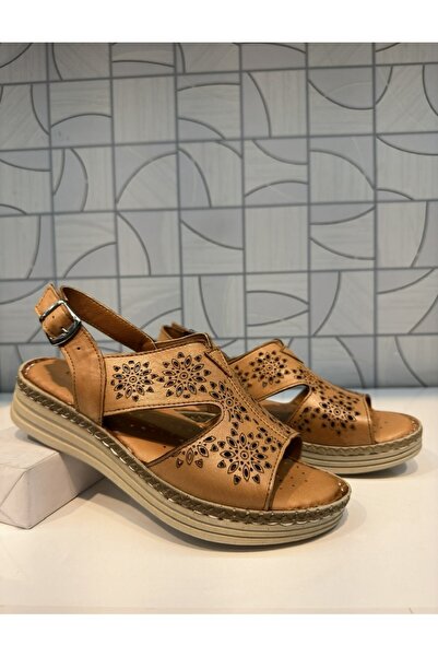 Anıl Ayakkabı Castle Black 22336 Sandale de zi cu zi confortabile din piele n...