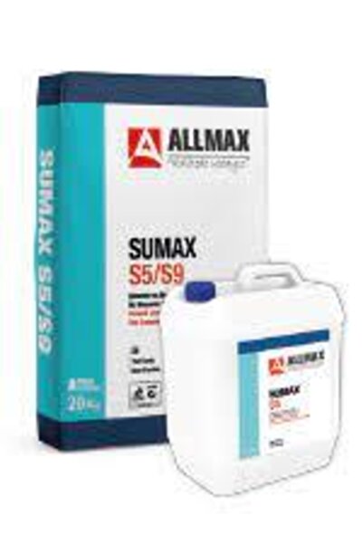 ALLMAX Sumax S5 Yarı Elastik Su Yalıtım Teras Havuz Su Yalıtım Çift Bileşenli...