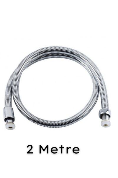 Berev Duş Hortumu Krom 2 Metre Paslanmaz Çelik