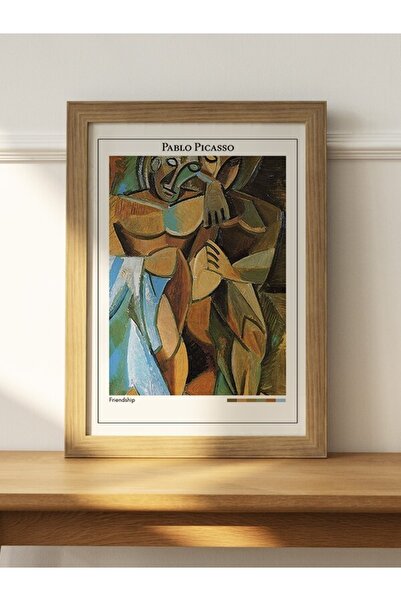 Mudi Store Pablo Picasso Friendship Poster Çerçevesiz Sanatsal Ünlü Ressam Du...
