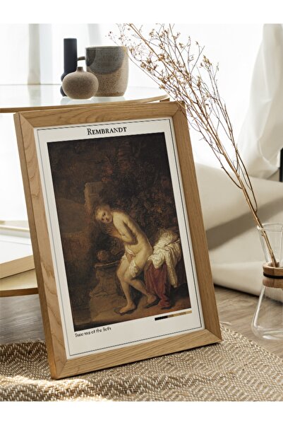 Mudi Store Rembrandt Susanna At The Bath Poster Çerçevesiz Sanatsal Ünlü Ressam Duvar Tablo Poster